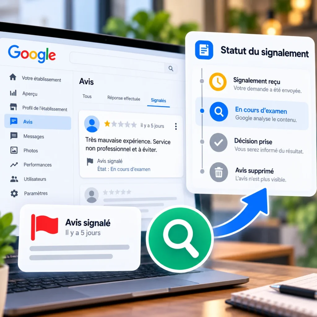 Comment vérifier le statut d’un signalement d’avis Google
